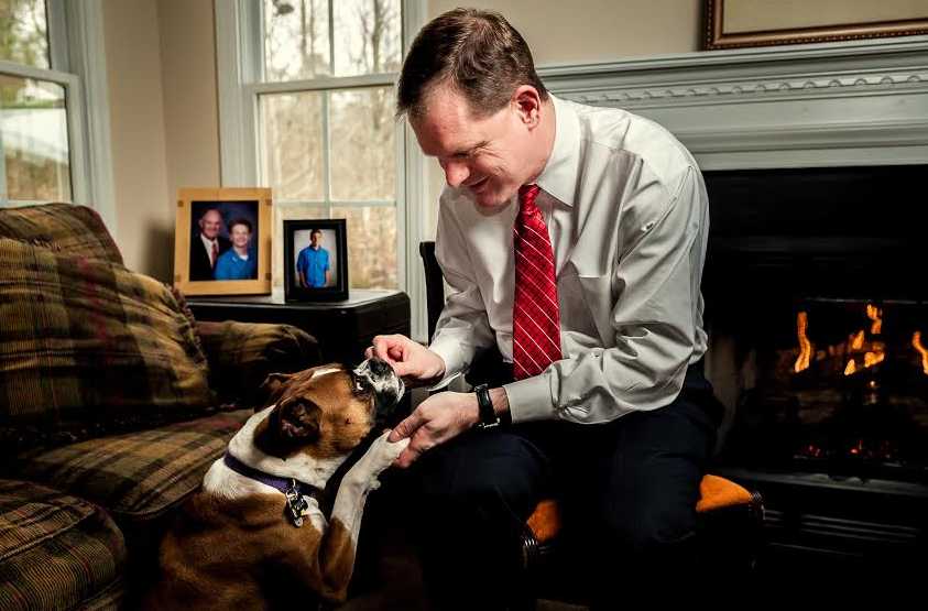 kevin griffin with dog