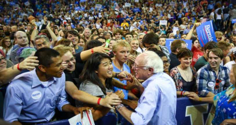 bernie in iowa